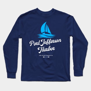 Long Island Paddling Co Port Jefferson Harbor Sailboat Long Sleeve T-Shirt